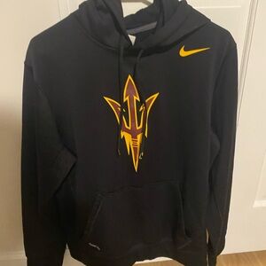 Nike Men's Arizona State Black Hoodie with Gold Accents